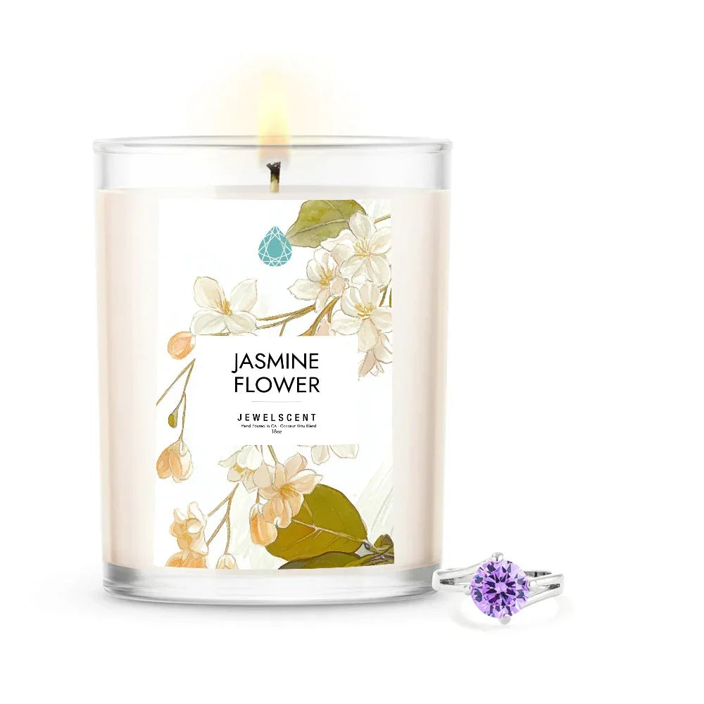 Jasmine Flower 18oz Home Jewelry Candle JewelScent