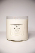 Jasmine "i Am Loved" Affirmation Candle - 17.5 Oz, side view - House Of Avana