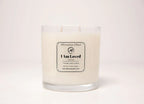 Jasmine "i Am Loved" Affirmation Candle - 17.5 Oz, front view - House Of Avana