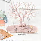 Jewelry Stand - Tree-Inspired Pink Multiple Hooks