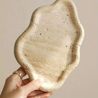 Jewelry Tray - 2-layer Marble Cloud, angled view - House Of Avana [[SKU:HOA-BAT-014]]