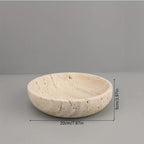 Jewelry Tray - Decorative Stone Table, angled view - House Of Avana [[SKU:HOA-TRK-002]]