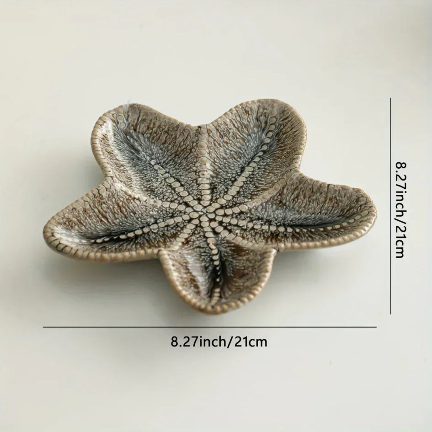Jewelry Tray - Dual-Color Ceramic Starfish