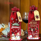 12 Christmas Wine Bags with Cards and Jute Rope, Suitable for Gifts at Parties House Of Avana [[SKU:HOA-STO-048]]
