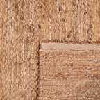 Jute Rug Kaia Hand-Woven with Natural Fibers in Nature Brown RugYourHome