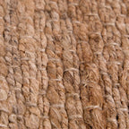 Jute Rug Kaia Hand-Woven with Natural Fibers in Nature Brown RugYourHome