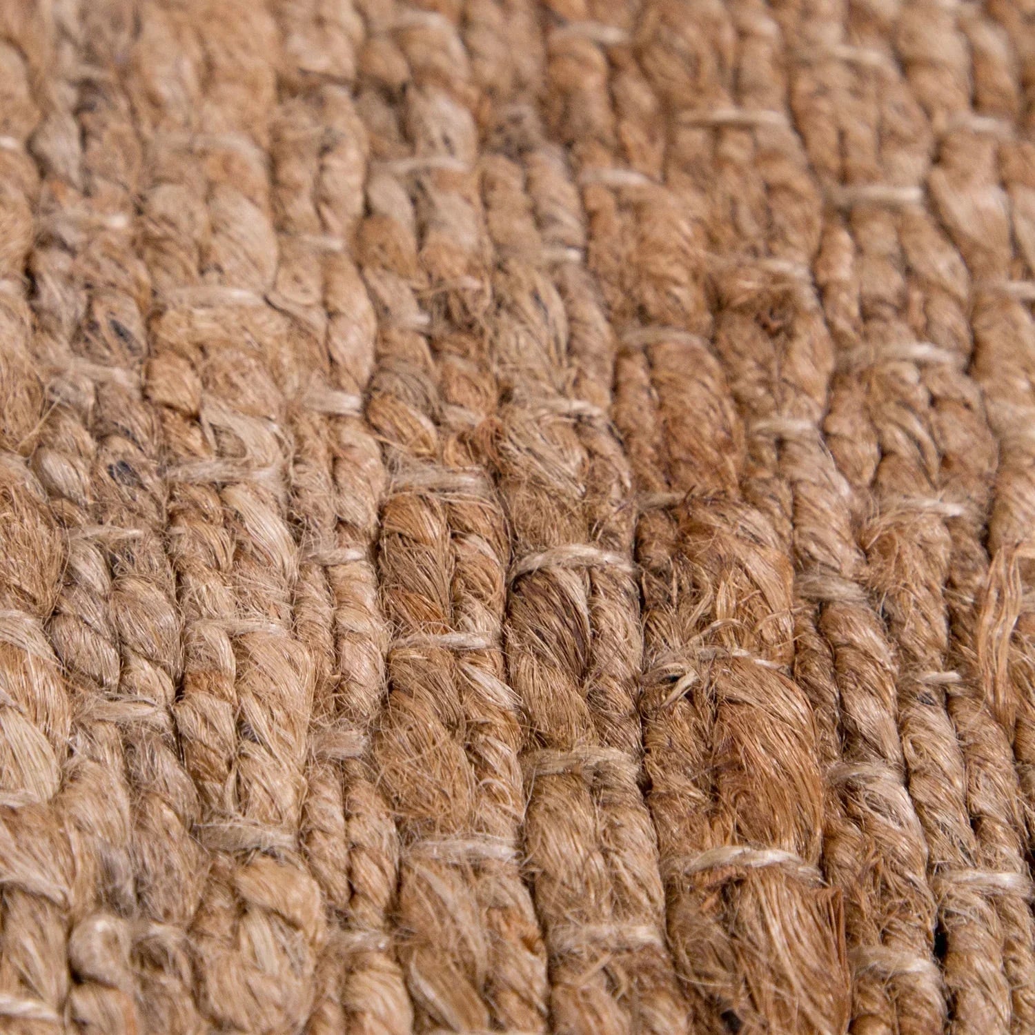 Jute Rug Kaia Hand-Woven with Natural Fibers in Nature Brown RugYourHome
