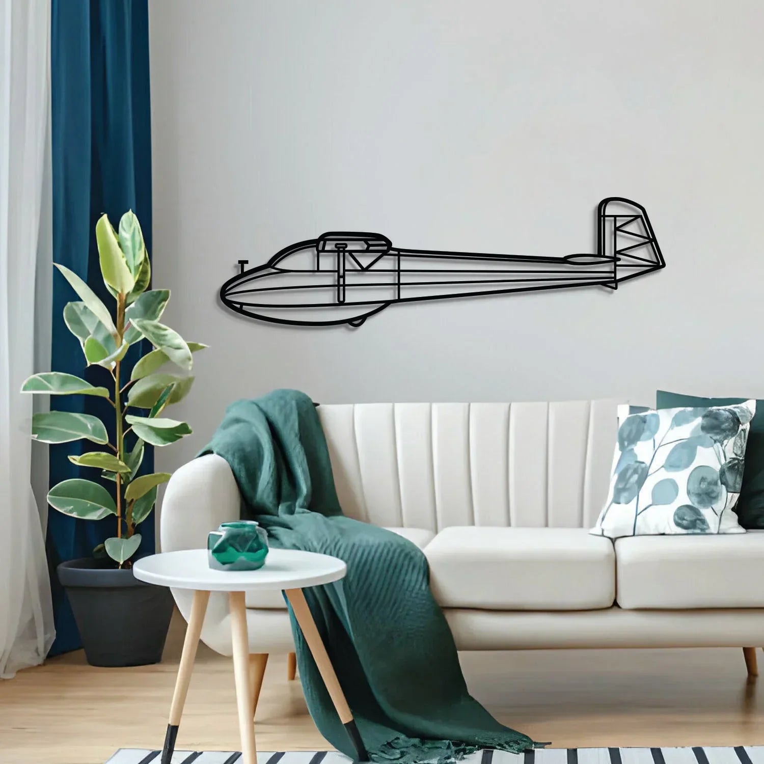 Ka-4 Metal Aircraft Wall Art - Ncp0573, back view - House Of Avana