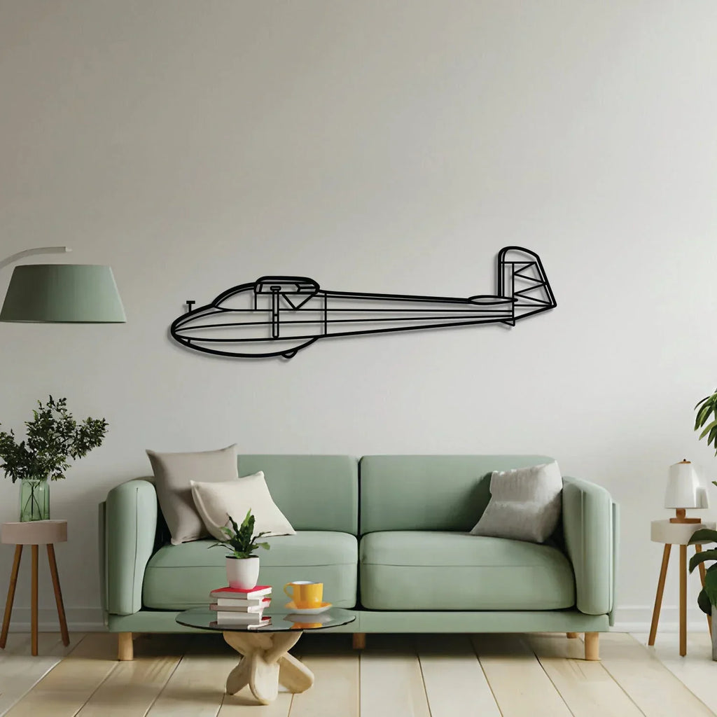 Ka-4 Metal Aircraft Wall Art - Ncp0573, side view - House Of Avana