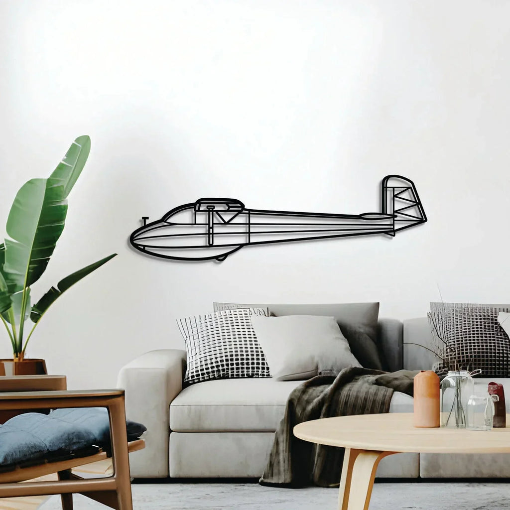 Ka-4 Metal Aircraft Wall Art - Ncp0573, detail shot - House Of Avana
