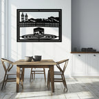 Kaaba Metal Wall Art - Sacred Islamic Wall Decor - KAF232 Peony Atelier