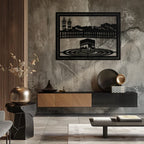 Kaaba Metal Wall Art - Sacred Islamic Wall Decor - KAF232 Peony Atelier