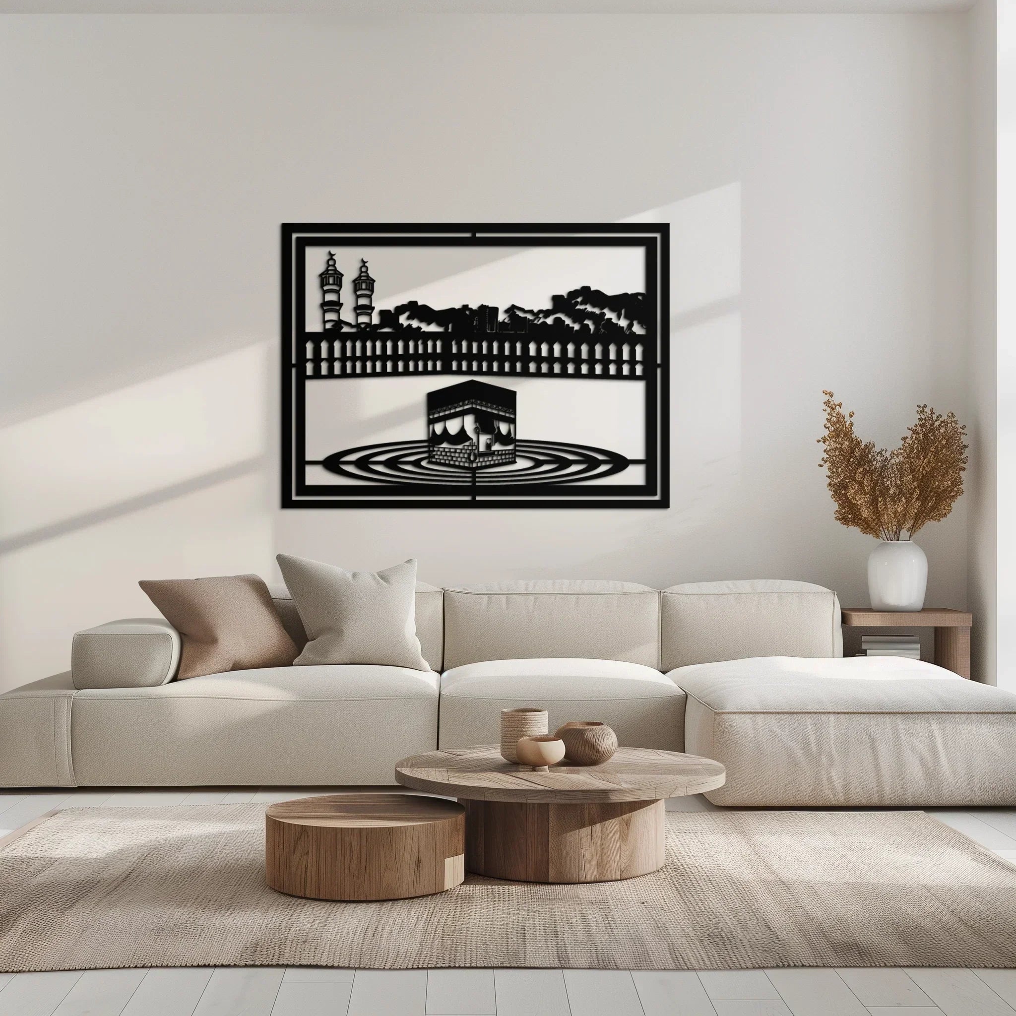 Kaaba Metal Wall Art - Sacred Islamic Wall Decor - KAF232 Peony Atelier