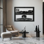 Kaaba Metal Wall Art - Sacred Islamic Wall Decor - KAF232 Peony Atelier