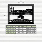 Kaaba Metal Wall Art - Sacred Islamic Wall Decor - KAF232 Peony Atelier