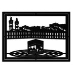Kaaba Metal Wall Art - Sacred Islamic Wall Decor - KAF232 Peony Atelier