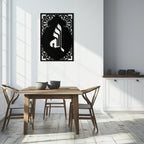 Allah Metal Wall Art – Elegant Islamic Calligraphy Design - KAF235 Peony Atelier