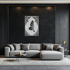 Allah Metal Wall Art – Elegant Islamic Calligraphy Design - KAF235 Peony Atelier