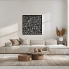 Ayat al-Kursi Kufi Metal Wall Art - Elegant Islamic Design - KAF236 Peony Atelier
