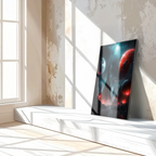 Alien Planet Landscape Glass Wall Art – Sci-Fi Cosmic UV Print Design-KAFCD055 Peony Atelier