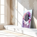 Abstract Colorful Void Swirl – Vibrant UV Glass Wall Art with 3D Paint Effect-KAFCD079 Peony Atelier