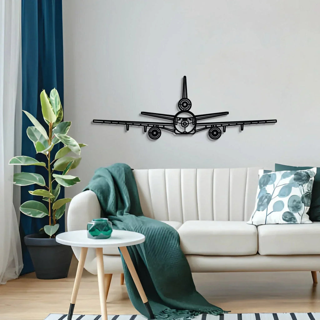 Kc-10 Extender Front Metal Aircraft Wall Art - Ncp0574, back view - House Of Avana