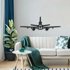Kc-10 Extender Front Metal Aircraft Wall Art - Ncp0574, back view - House Of Avana