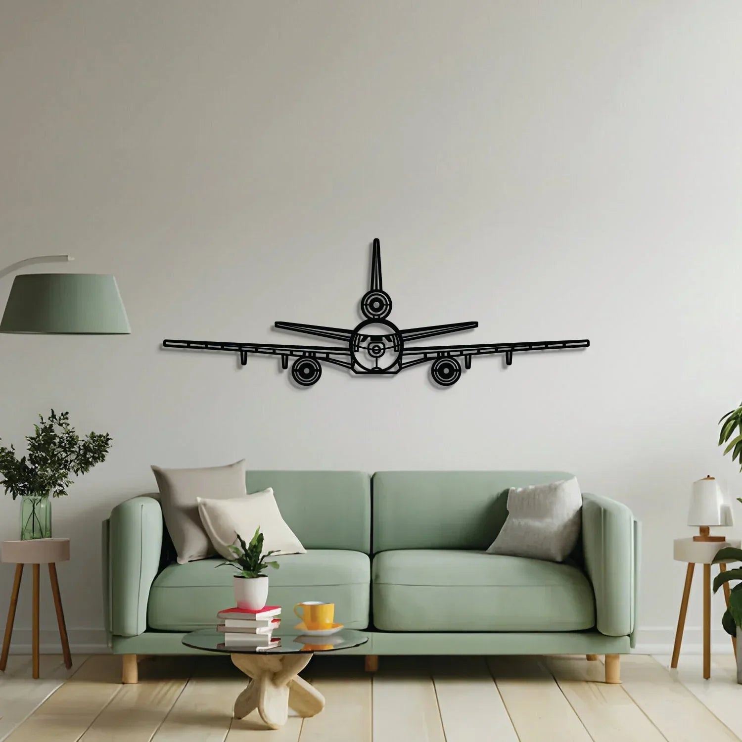 Kc-10 Extender Front Metal Aircraft Wall Art - Ncp0574, side view - House Of Avana