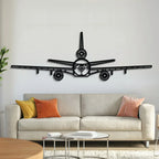 Kc-10 Extender Front Metal Aircraft Wall Art - Ncp0574, front view - House Of Avana