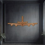 Kc-135r Stratotanker Front Metal Neon Aircraft Wall Art - Ncn0052, back view - House Of Avana