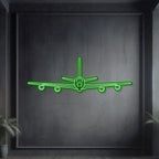 Kc-135r Stratotanker Front Metal Neon Aircraft Wall Art - Ncn0052, side view - House Of Avana