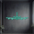 Kc-135r Stratotanker Front Metal Neon Aircraft Wall Art - Ncn0052, lifestyle image - House Of Avana