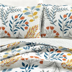 King/CAL King 3 Piece Botanical Floral Lightweight Quilt Set