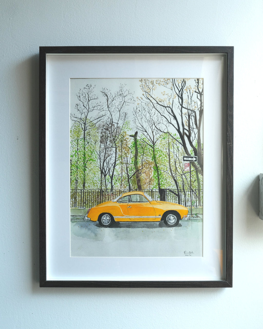 Volkswagen Karmann Ghia, Classic Car, Painting