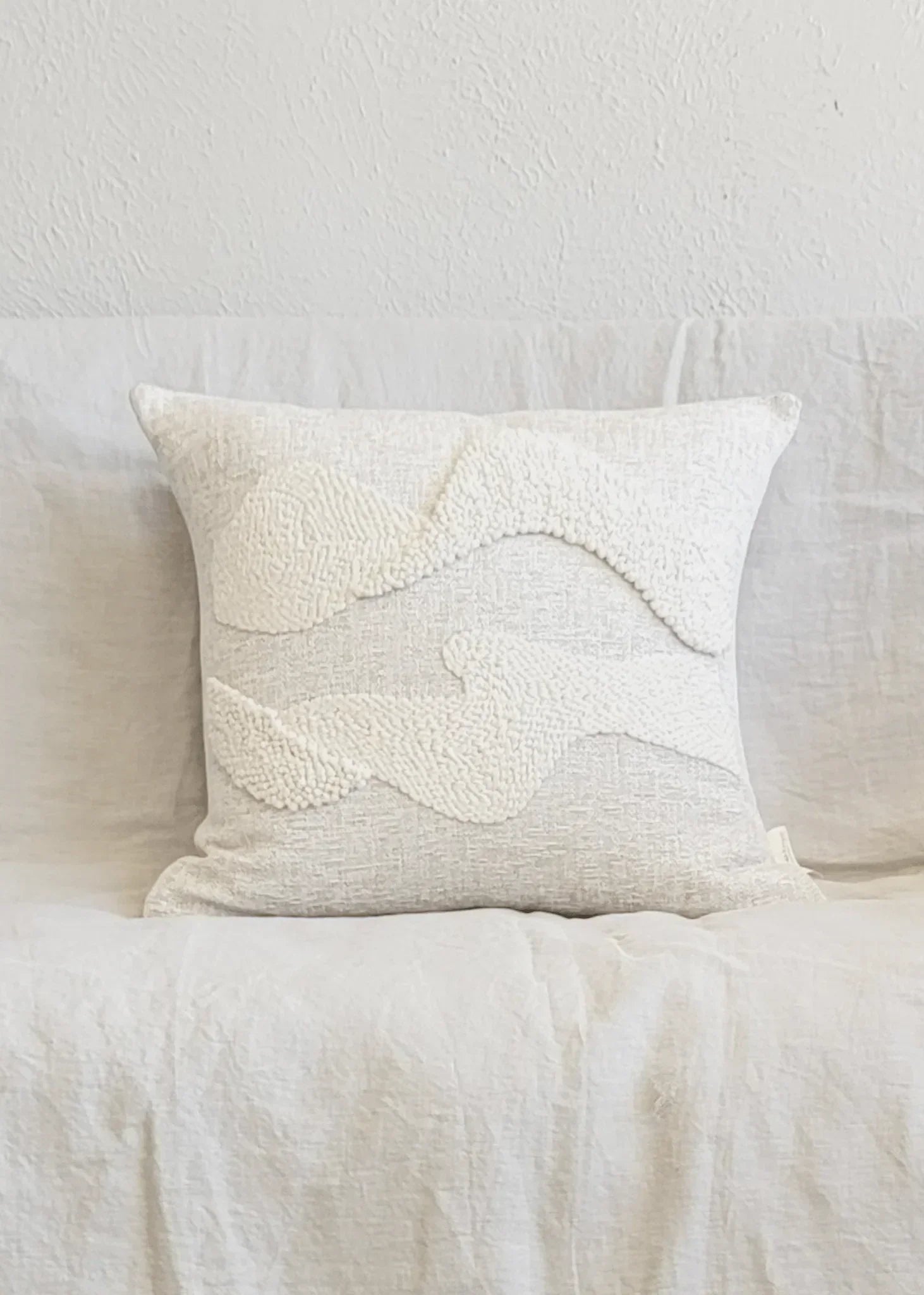 Karoo Cloud Eco-Cotton Throw Pillow Kanju Interiors