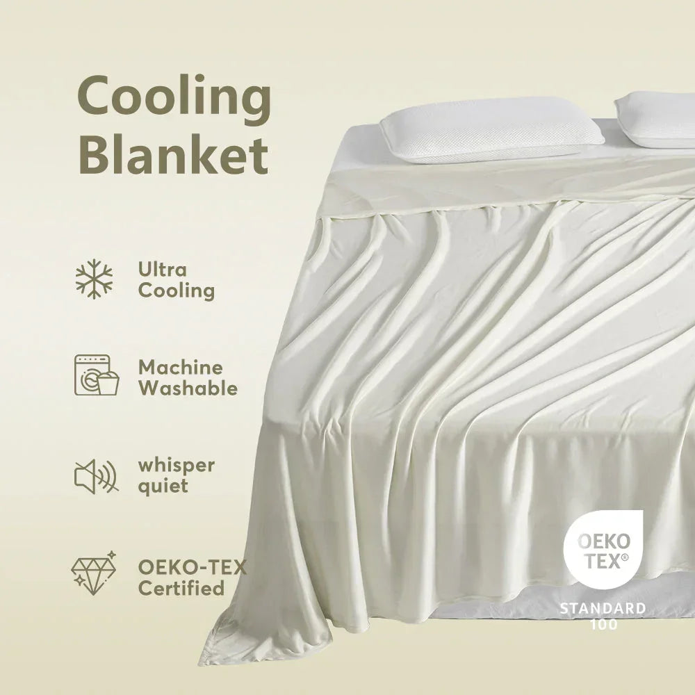 Kasentex Cooling Breathable Blanket - Silky Soft Lightweight Blanket for Hot Sleepers