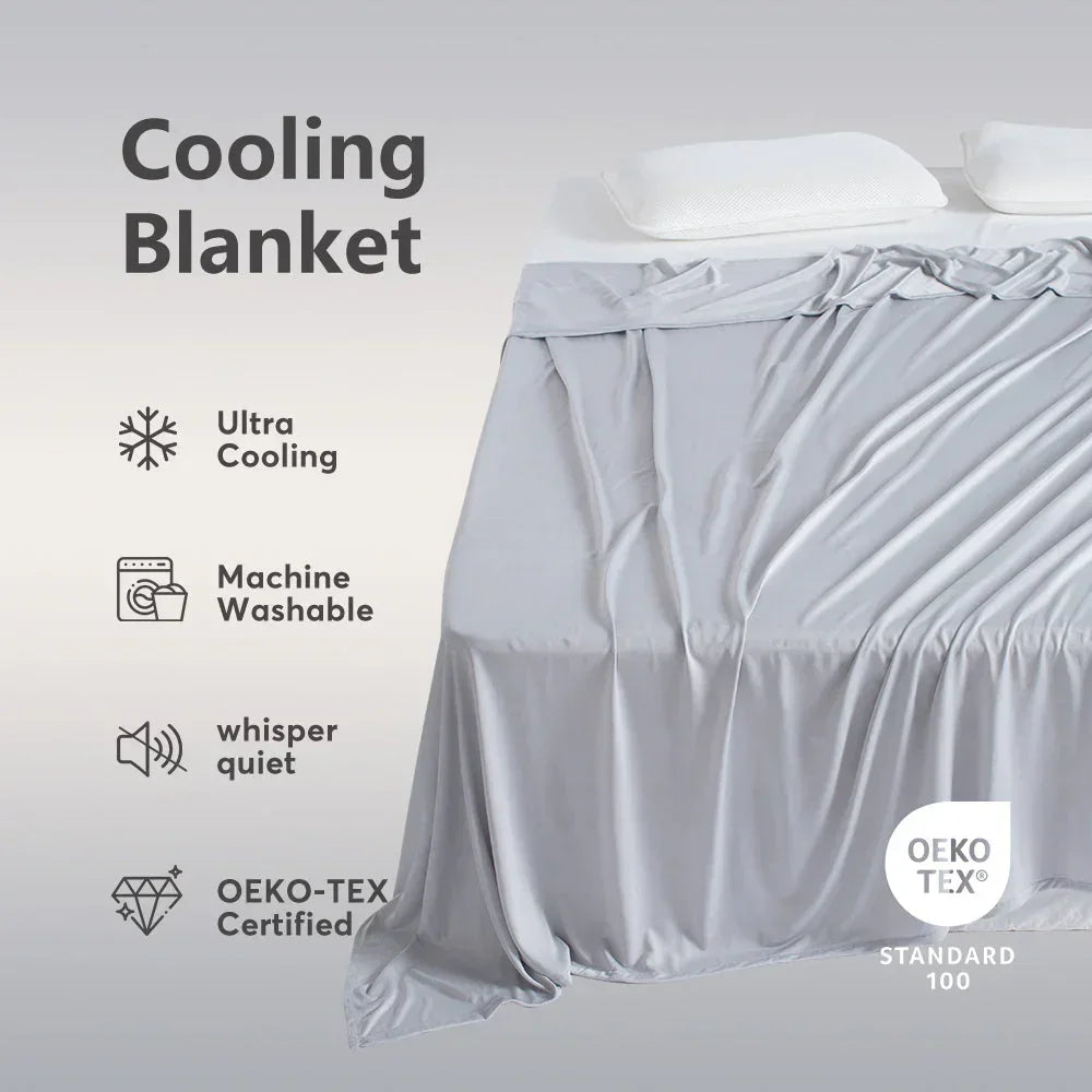 Kasentex Cooling Breathable Blanket - Silky Soft Lightweight Blanket for Hot Sleepers
