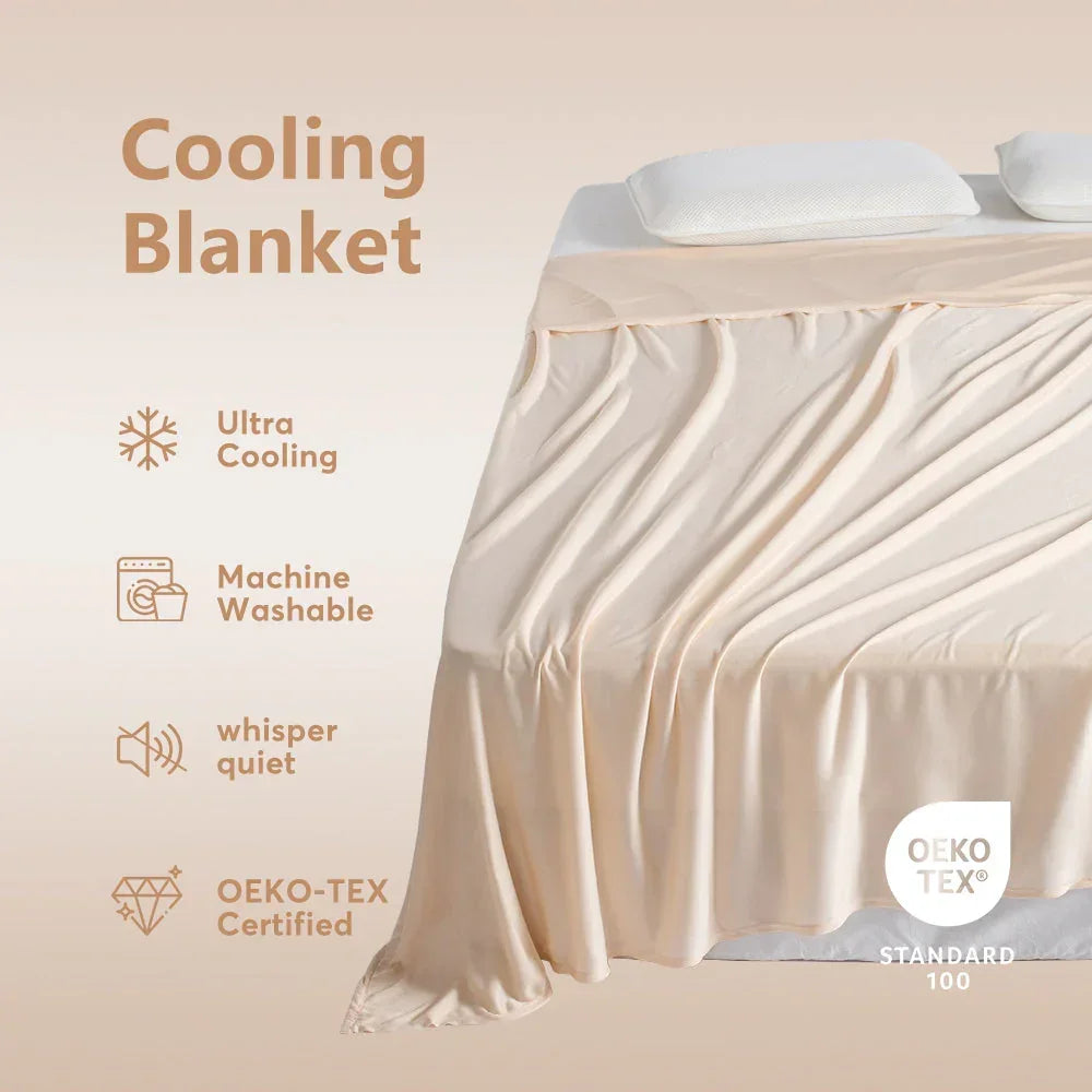 Kasentex Cooling Breathable Blanket - Silky Soft Lightweight Blanket for Hot Sleepers