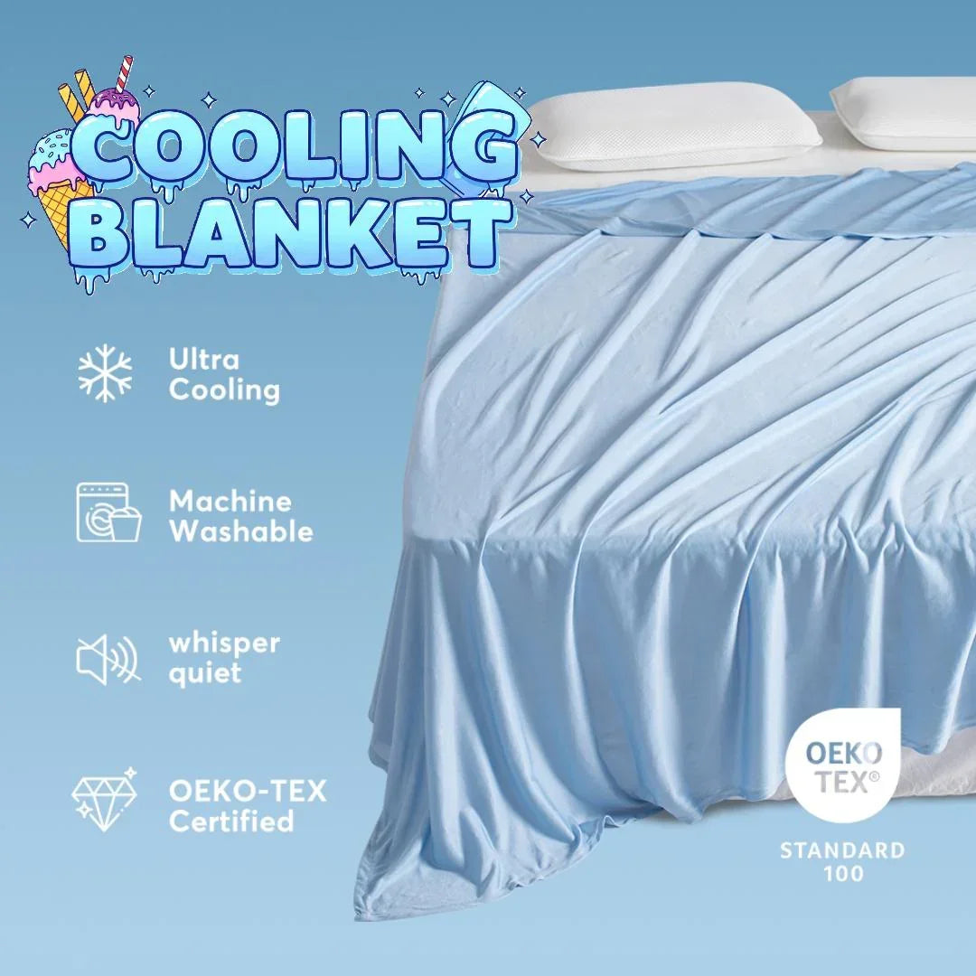 Kasentex Cooling Breathable Blanket - Silky Soft Lightweight Blanket for Hot Sleepers