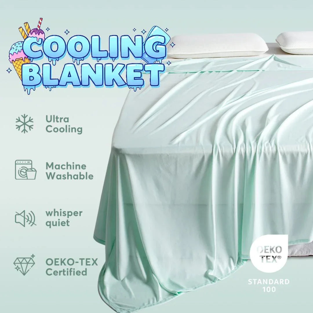 Kasentex Cooling Breathable Blanket - Silky Soft Lightweight Blanket for Hot Sleepers