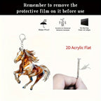 Keychain - Decorative Acrylic Brown