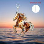 Keychain - Decorative Acrylic Brown