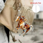 Keychain - Decorative Acrylic Brown