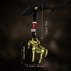 Keychain - Golden Metal Charm