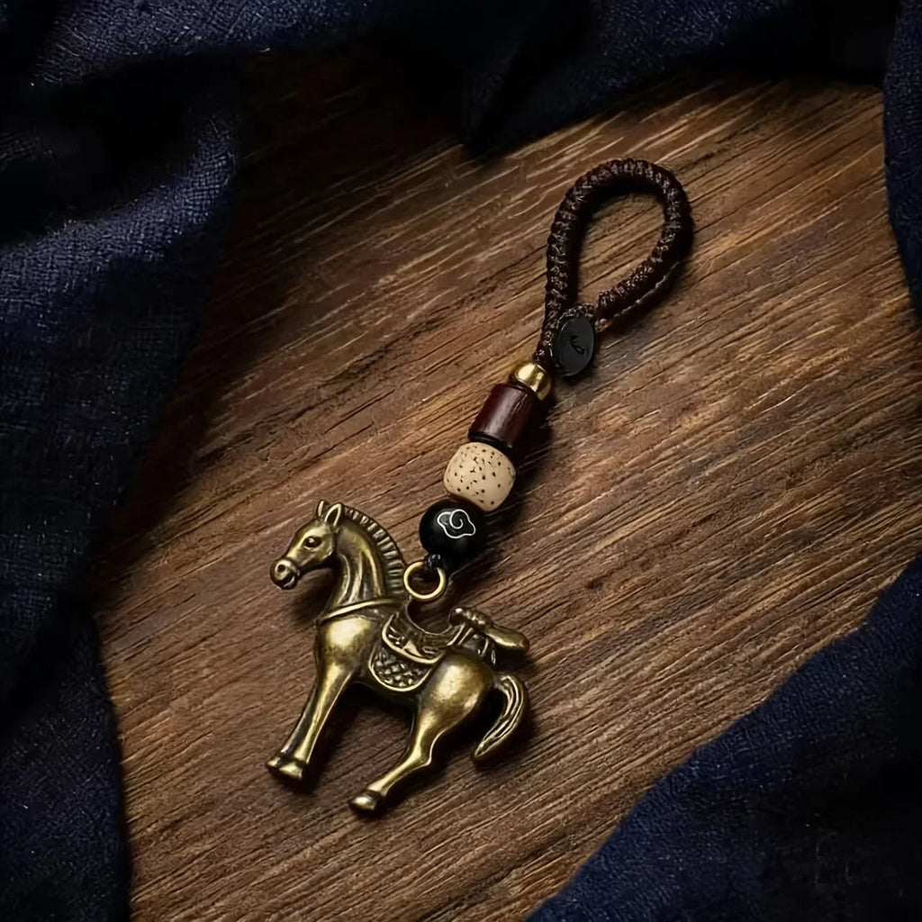 Keychain - Golden Metal Charm