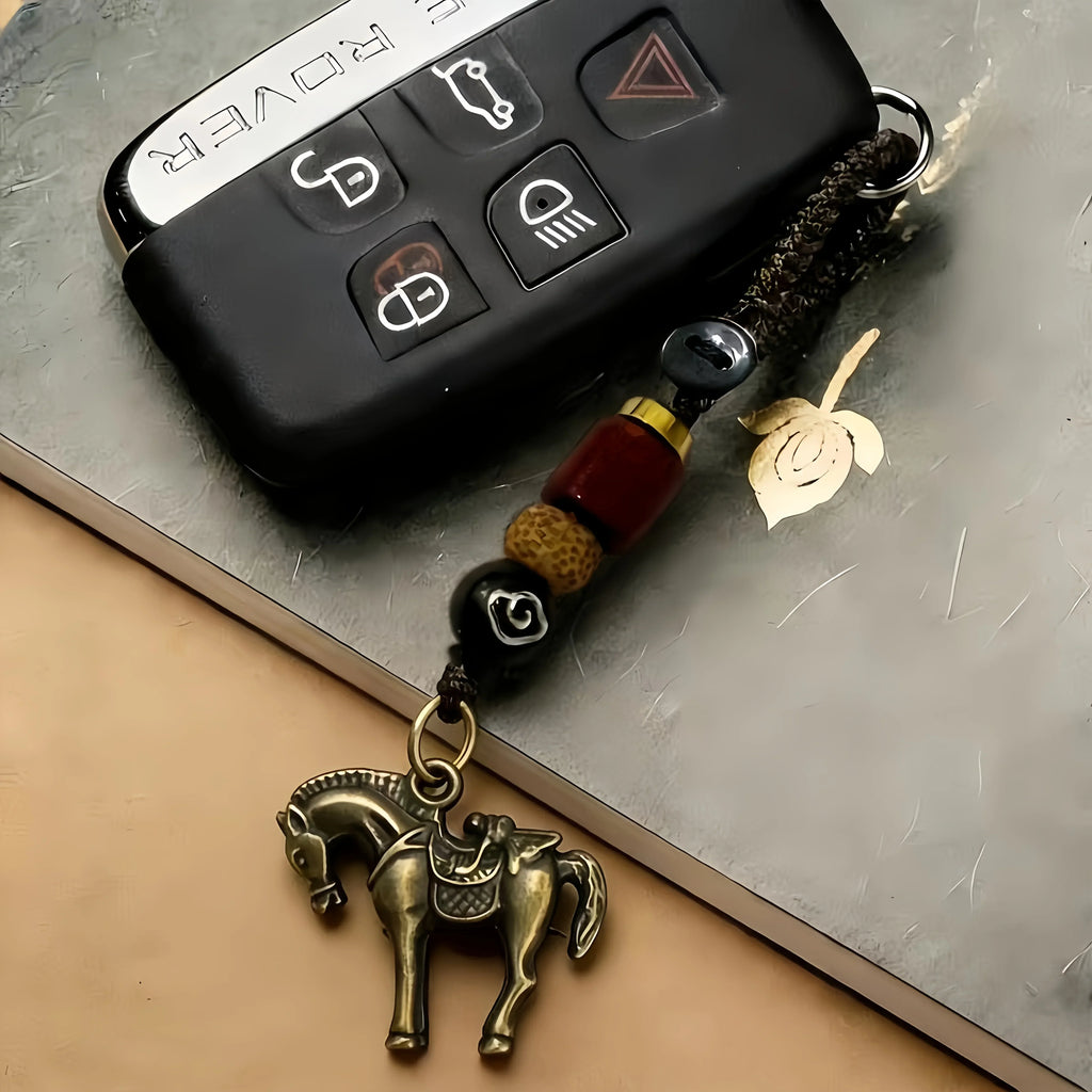 Keychain - Golden Metal Charm