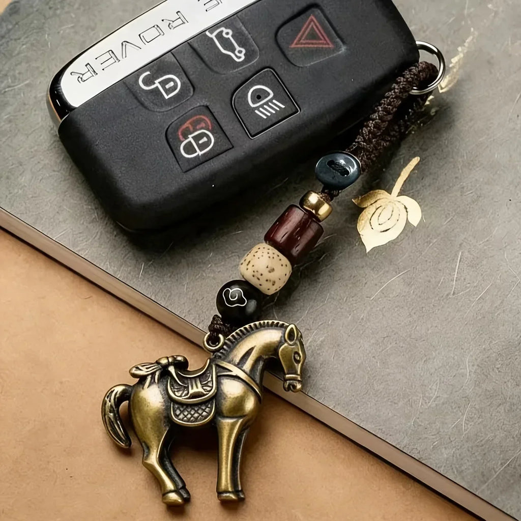 Keychain - Golden Metal Charm