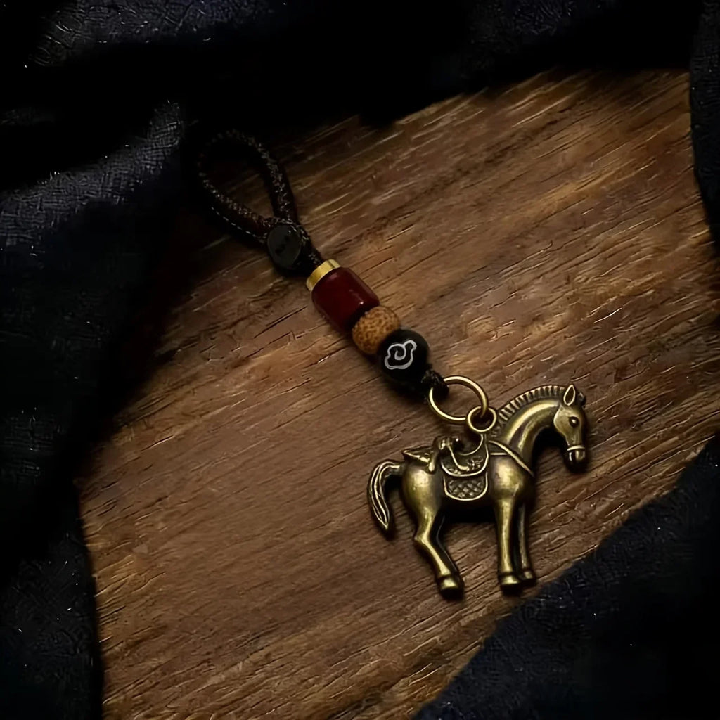 Keychain - Golden Metal Charm
