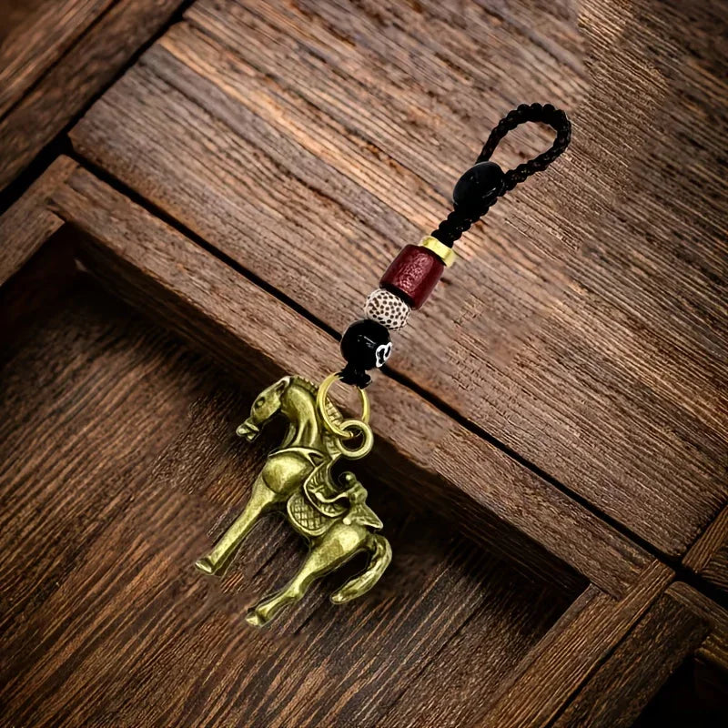 Keychain - Golden Metal Charm