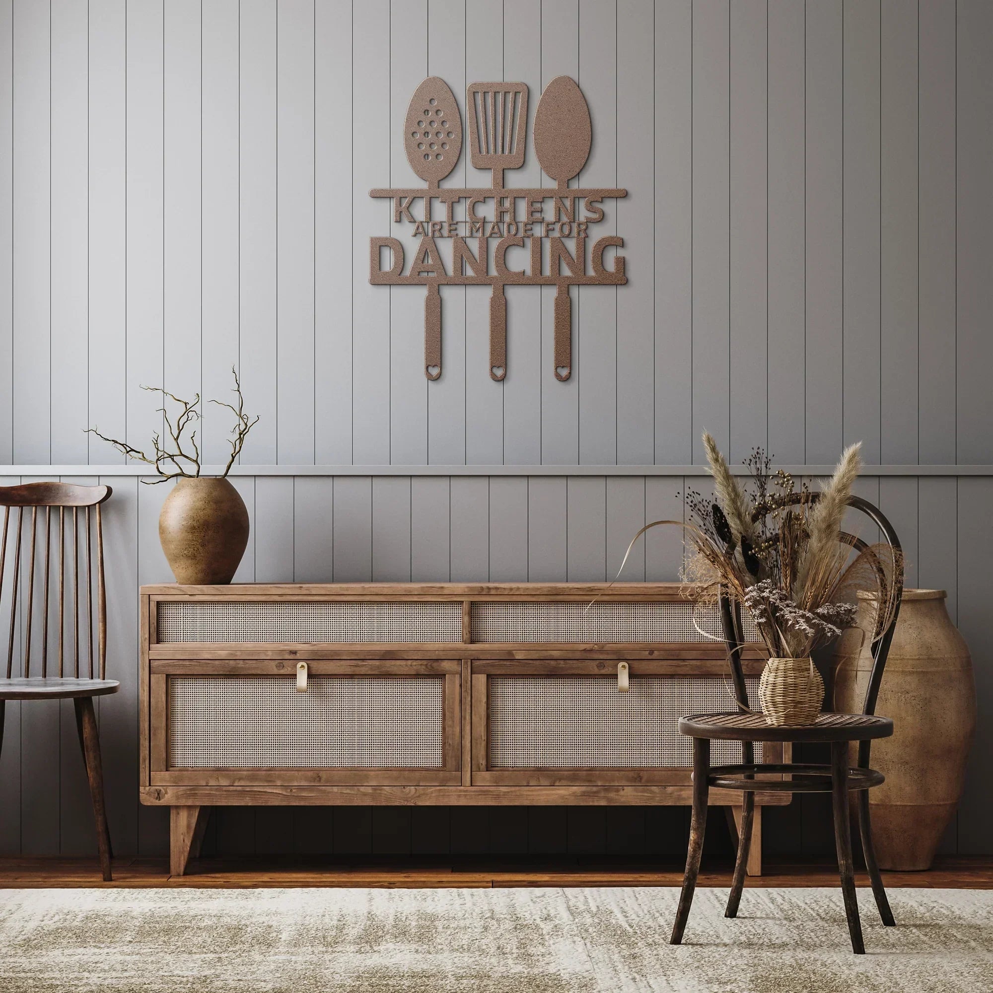 Kitchens Are Made for Dancing – Metal Wall Sign - 5 Colors & 6 Sizes! FoodFaithHome